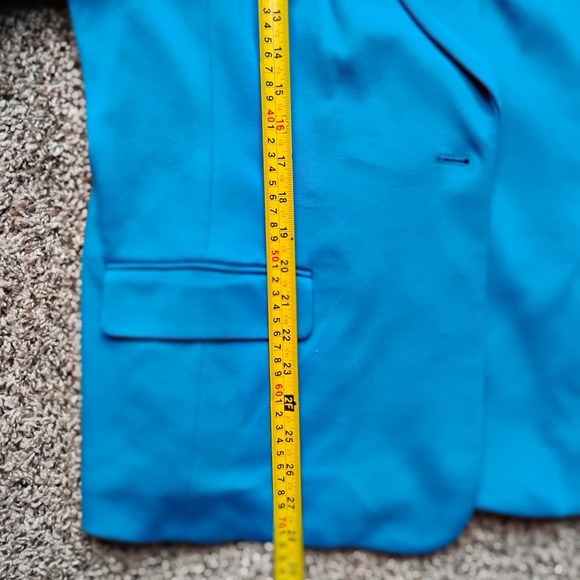 Vince Camuto Womens turquoise One Button Blazer Career Office Jacket 16 W - Picture 5 of 6